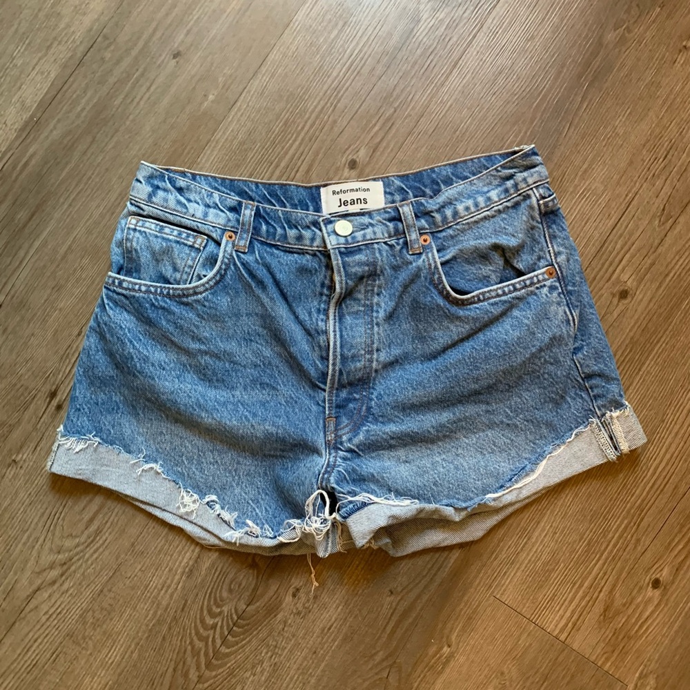 Reformation Jeans Blue Women's Shorts